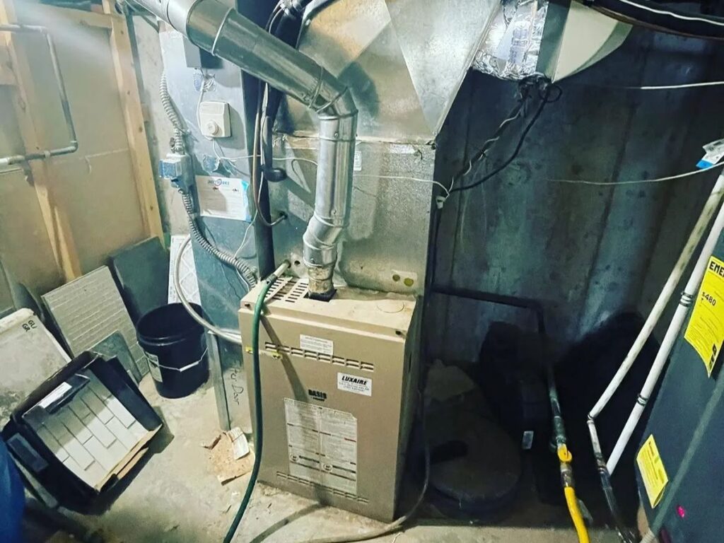 Older Furnace in Castle Rock Home